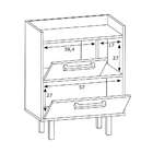 Armário De Banheiro 2 Portas 1 Nicho Branco Gab1007 - Estilar