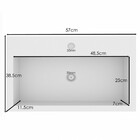 Armário De Banheiro 2 Portas 2 Gavetas 100% Mdf Barrique/arge