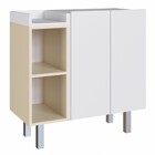 Armário De Banheiro 2 Portas Gb09 Branco/off White - Estilare