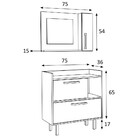 Armário De Banheiro 3 Portas 1 Nicho Com Espelho Branco Cnj10