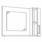 Armário De Banheiro 3 Portas 1 Nicho Com Espelho Branco Cnj10