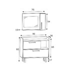 Armário De Banheiro 3 Portas 1 Nicho Com Espelho Branco Cnj10