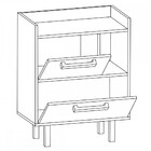 Armário De Banheiro 3 Portas 1 Nicho Com Espelho Preto/madeir