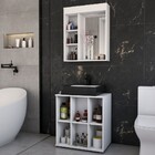 Armário De Banheiro 3 Portas 5 Prateleiras Conjunto Raquel Br