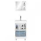 Armário De Banheiro 45 Cm 3 Portas Com Cuba Branco 001342 - O