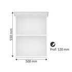 Armário De Banheiro 50cm 02 Portas Ref 501 Branco