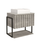 Armário De Banheiro 60 Cm Metalon Havai Mgm Móveis Cimento