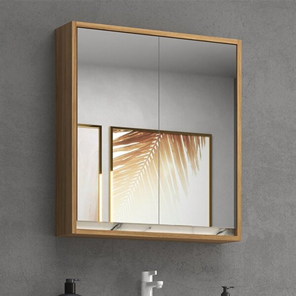 Armário De Banheiro 60cm 02 Portas Com Espelho Ref 651 Itapuã