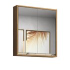 Armário De Banheiro 60cm 02 Portas Com Espelho Ref 651 Itapuã