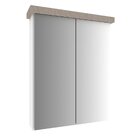 Armário De Banheiro 65cm 02 Portas Ref 502 Branco/arenito