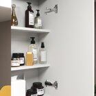 Armário De Banheiro 65cm 02 Portas Ref 502 Branco/arenito