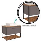 Armário De Banheiro 80 Cm Metalon Caribe Mgm Móveis Titanio