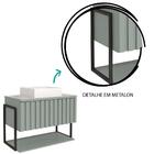 Armário De Banheiro 80 Cm Metalon Havai Mgm Móveis Pistache