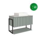 Armário De Banheiro 80 Cm Metalon Havai Mgm Móveis Pistache