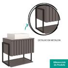 Armário De Banheiro 80 Cm Metalon Havai Mgm Móveis Titanio