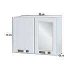 Armário De Banheiro Aéreo De Aço Com Espelho E 2 Portas Multi