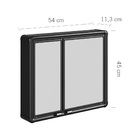 Armário De Banheiro Alumínio Sobrepor Lbp16s Preto Astra