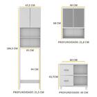 Armário De Banheiro C/ Espelho E 2 Portas, Balcão De Pia E Ar