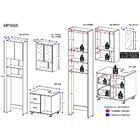 Armário De Banheiro C/ Espelho E 2 Portas, Balcão De Pia E Ar