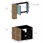 Armário De Banheiro Com Cuba Gravatá 4 Portas Branco/naturall