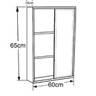 Armário De Banheiro Com Espelho 1 Porta De Correr 2 Preteleir