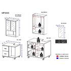 Armário De Banheiro Com Espelho E 2 Portas E Balcão De Pia Mu