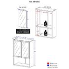 Armário De Banheiro Com Espelho E 2 Portas Multimóveis Branco