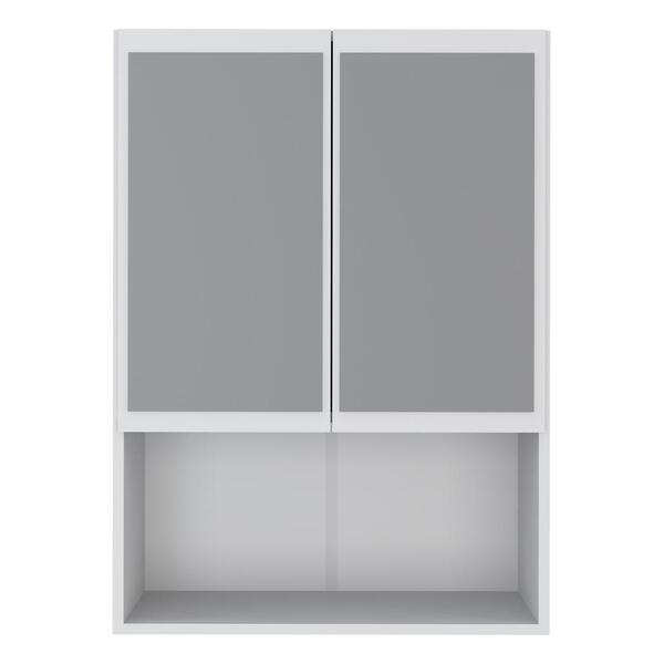 Armário De Banheiro Com Espelho E 2 Portas Multimóveis Fg3062