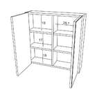 Armário De Banheiro Com Espelho Mabel 2 Pt Branco E Madeirado