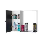 Armário De Banheiro Com Espelho Preto E Branco