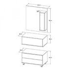 Armário De Banheiro Com Gaveteiro Cuba E Espelheira C0080607p