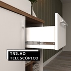 Armário De Banheiro Com Led Veneza 1 Porta 1 Gaveta Nogal/bra