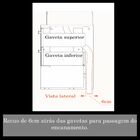 Armário De Banheiro Gael 2 Gavetas1 Prateleira Nogal/branco -