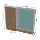 Armário De Banheiro Gênova Branco E Marrom