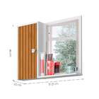 Armário De Banheiro Gênova Branco E Marrom