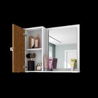 Armário De Banheiro Gênova Branco E Marrom