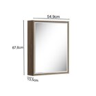 Armário De Banheiro Ghana 2 Portas Nogal/branco - Móveis Bosi