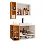 Armário De Banheiro Gravatá 4 Portas Branco/naturalle - Panor