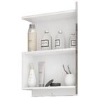 Armário De Banheiro Jasmin Com Espelho 1 Pt Branco 60 Cm