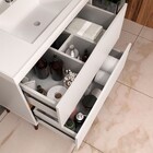 Armário De Banheiro Lille 2 Portas 2 Gavetas Branco/tauari -