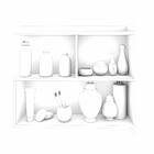 Armário De Banheiro Lis Com Espelho 1 Pt Amêndoa 60 Cm