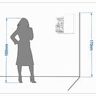 Armário De Banheiro Lis Com Espelho 1 Pt Amêndoa 60 Cm