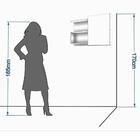 Armário De Banheiro Lis Com Espelho 1 Pt Café 80 Cm