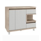 Armário De Banheiro Malbec 1 Porta 3 Gavetas Mdp Barrique/arg