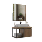 Armário De Banheiro Miami 80 Com Espelho 1 Porta Basculante E