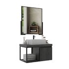 Armário De Banheiro Miami 80 Com Espelho 1 Porta Basculante E