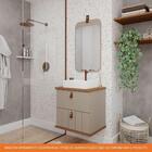 Armário De Banheiro Milano C/ Cuba Cappuccino/freijo Montado