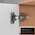 Armário De Banheiro Nice 2 Portas 2 Gavetas Mdp Nogal/noce Am