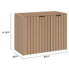 Armário De Banheiro Nice 2 Portas 2 Gavetas Mdp Nogal/noce Am