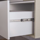 Armário De Banheiro Nordic 1 Porta 1 Gaveta Argento/branco -